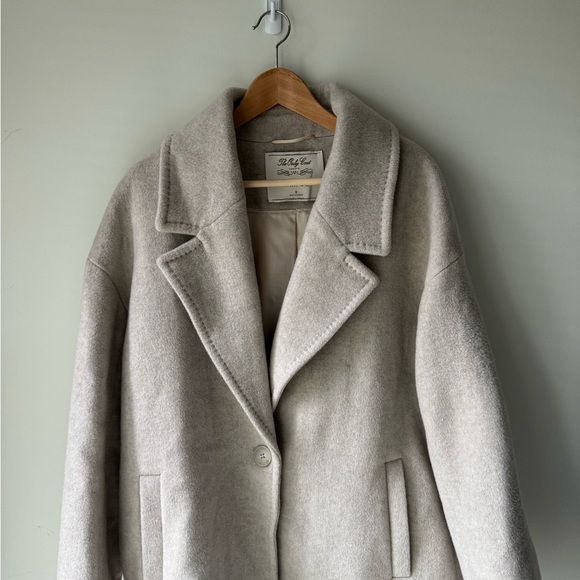 Aritzia Wilfred Only Wool Coat - Heather Almond - Size 3 (L) - Picture 1 of 6